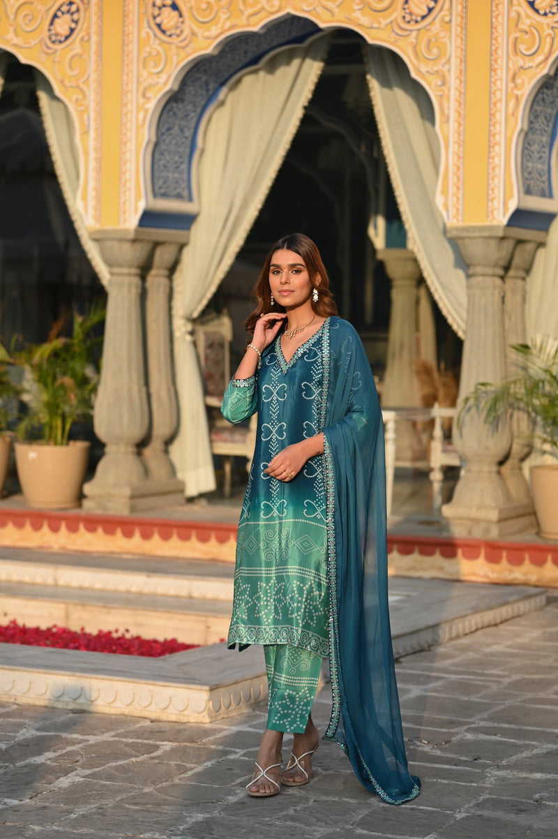 traditional bandhani dress for women