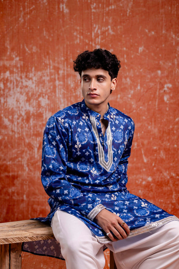 Cotton linen kurta design