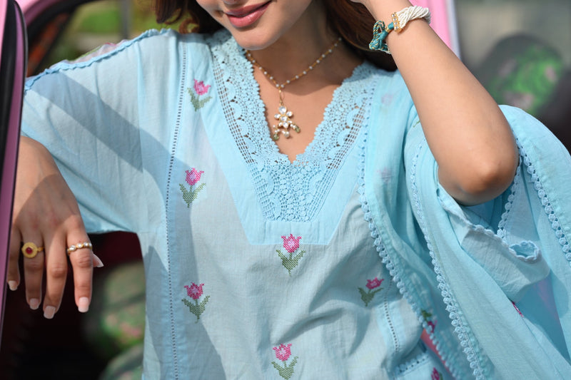 mulmul cotton dress material