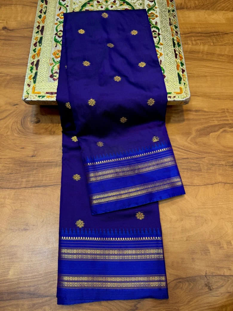Narayanpeth Silk Saree with Stitched Blouse – Traditional Marathi Look