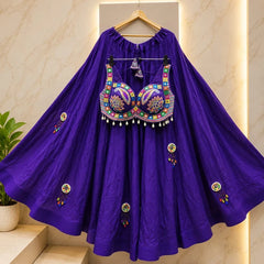 Mrunalini Rajwadi Mirror Lehenga Set