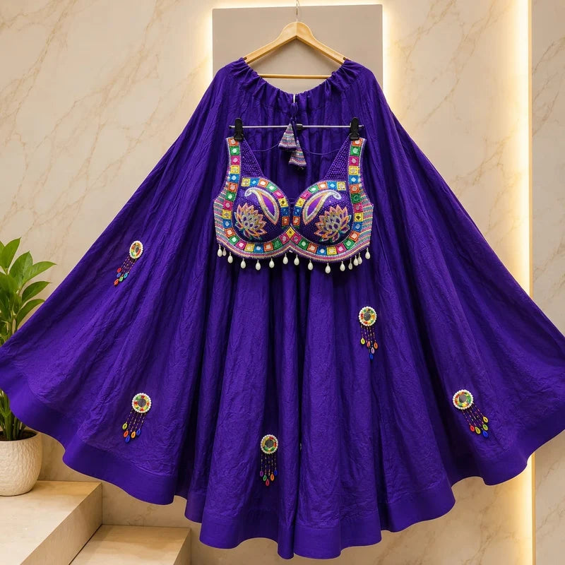 Mrunalini Rajwadi Mirror Lehenga Set