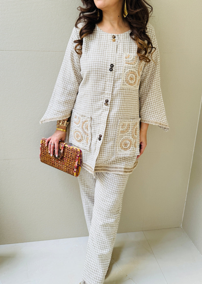 Boho style jute clothing