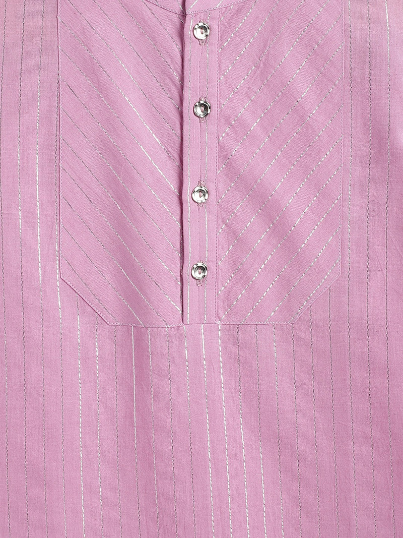 Boys Chandaniya Purple Kurta Pyjama Set