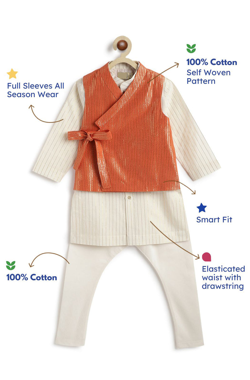 rust orange bundi for kids