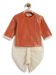 rust and cream festive wear