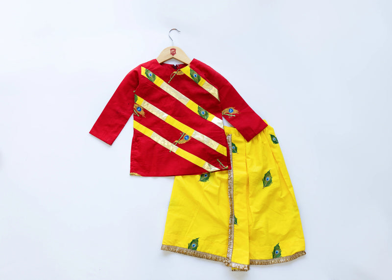 Traditional cotton dhoti kurta