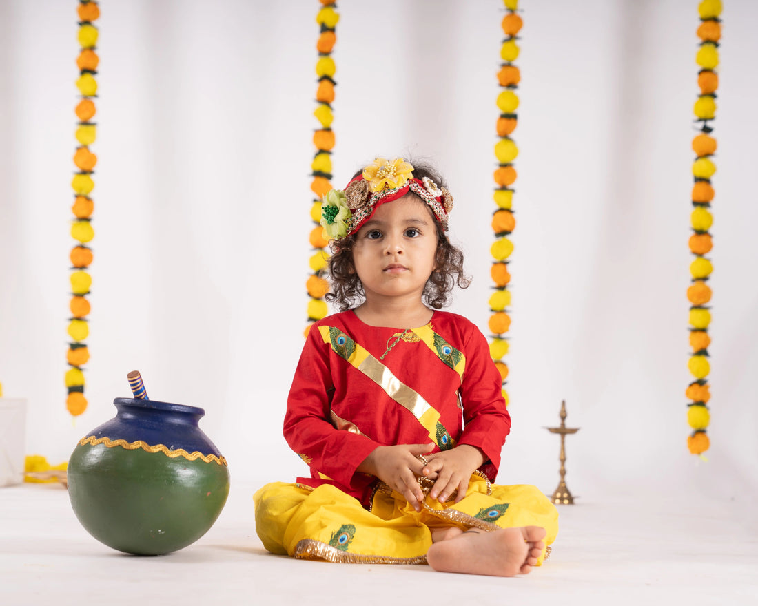 Boys Madhav Janmashtami Dhoti Set