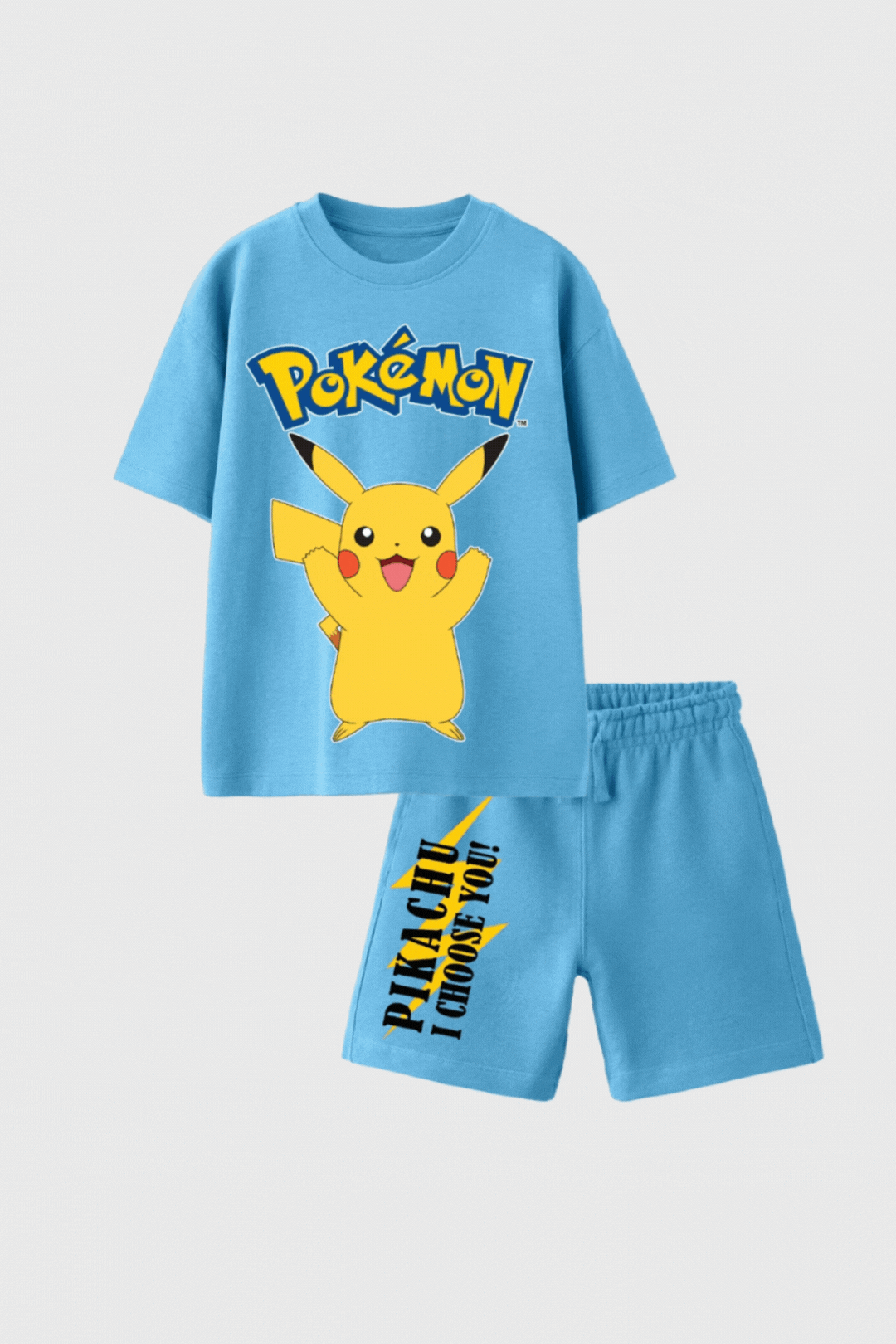 Pokemon Pikachu Boys Shorts Set