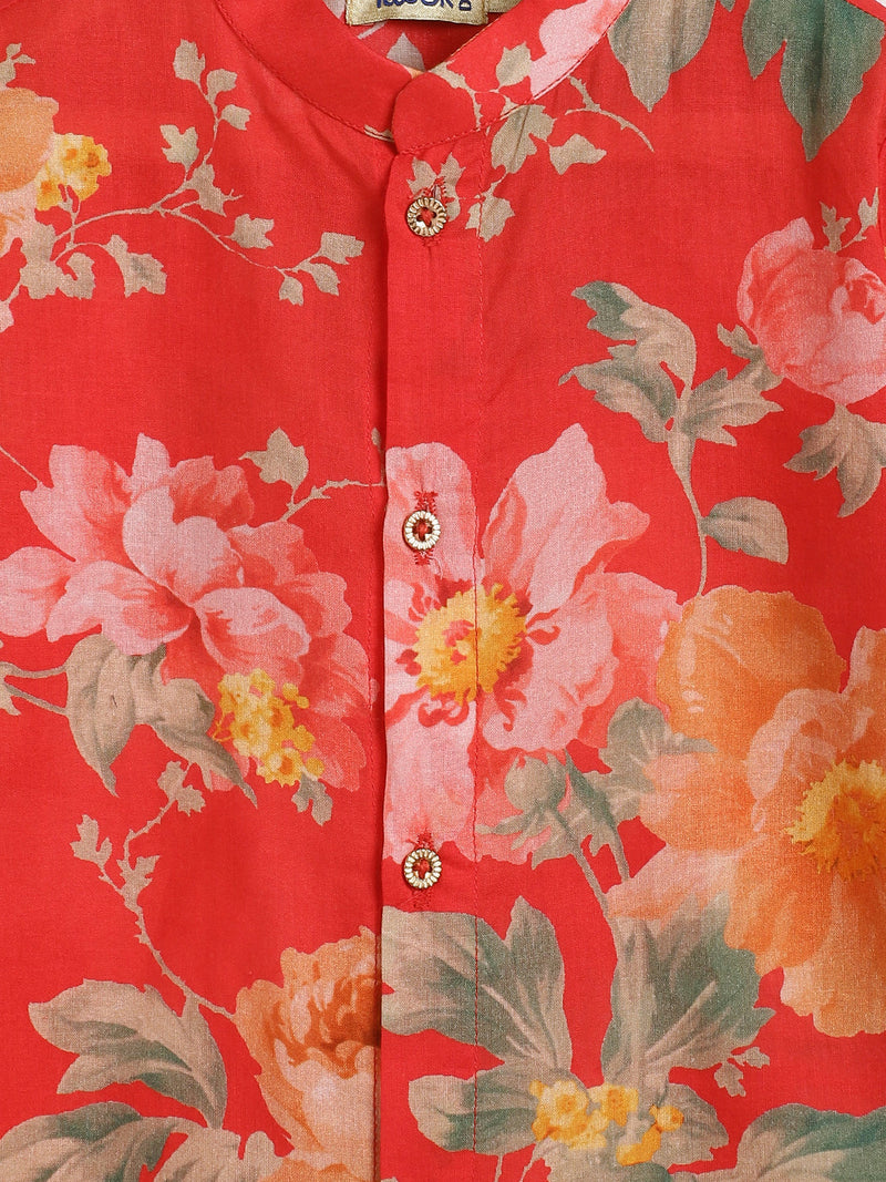 front button kurta boys