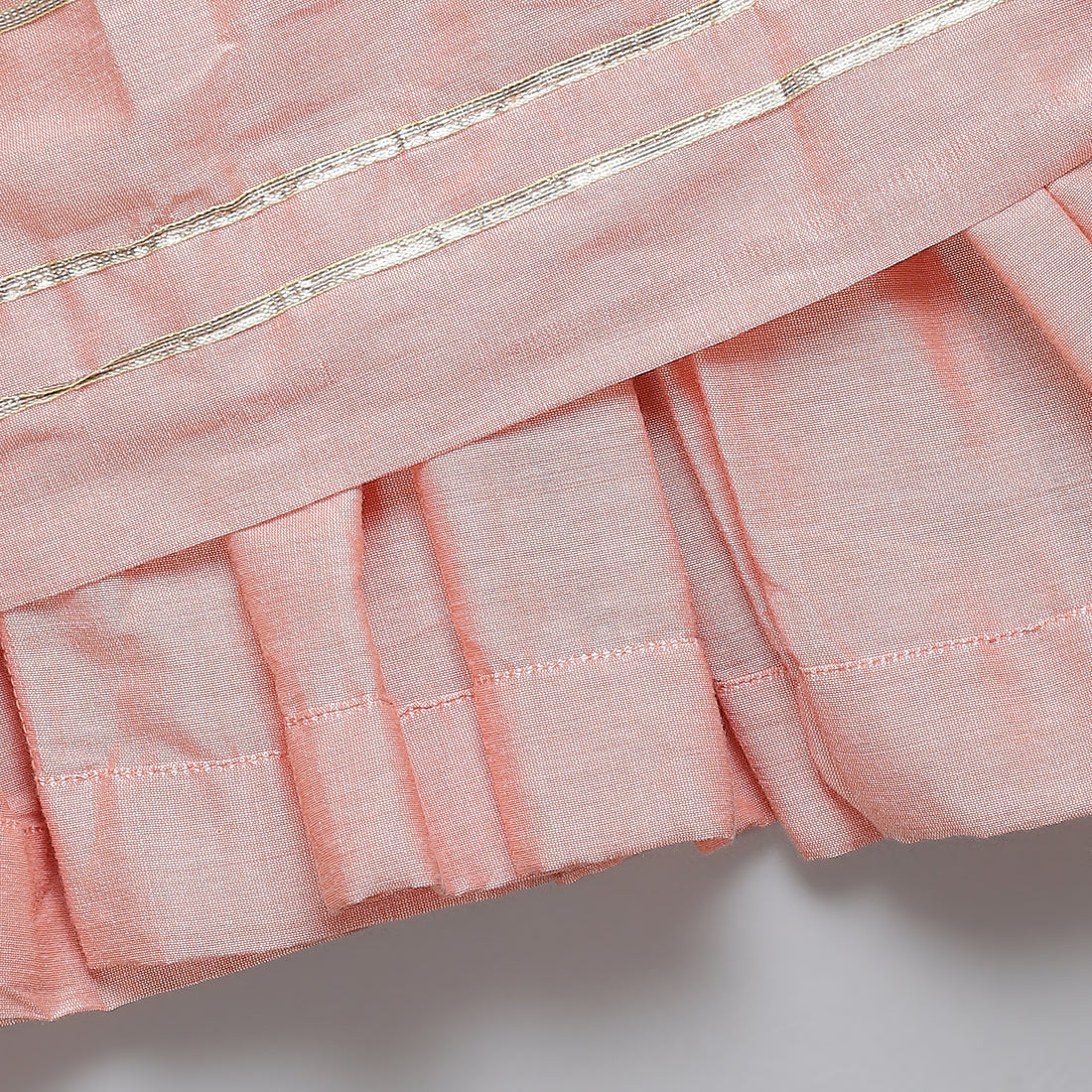 Brother sister peach Embroidered dhoti set
