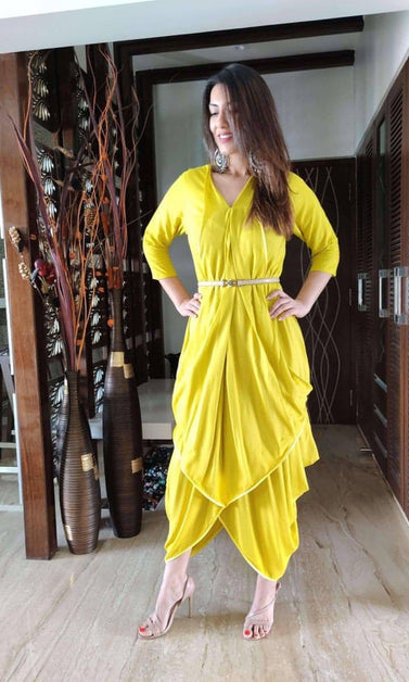 brown cotton dress with relaxed fit
