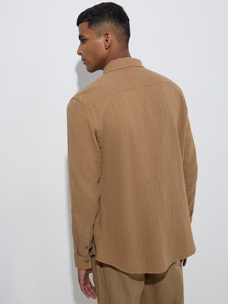 Crinkle texture shirt