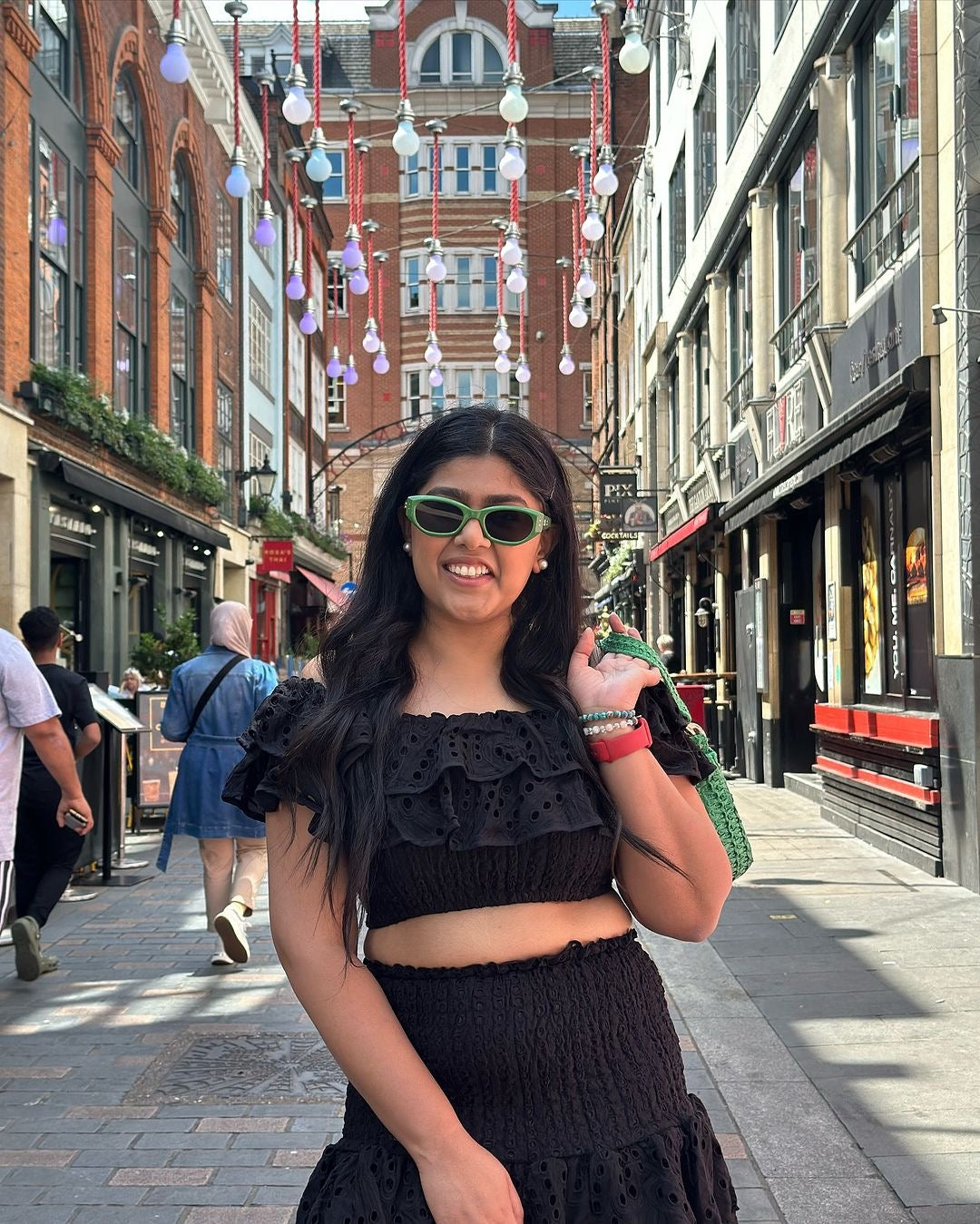 Eyelet embroidered design