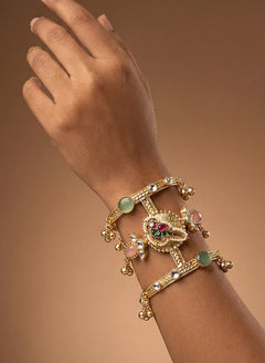 Rajwadi Kundan Bracelet Kangan