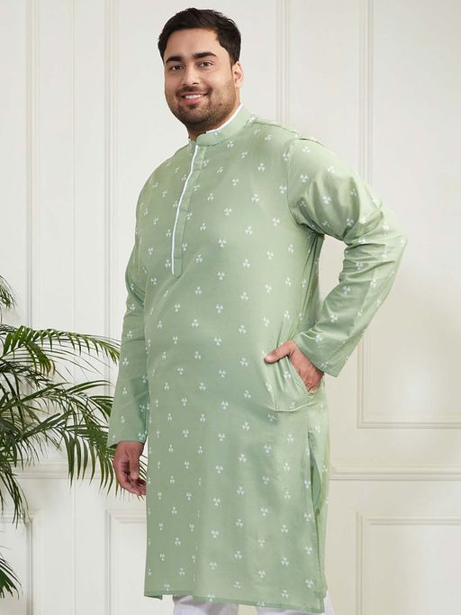 Shahanshah Grey Cotton Kurta