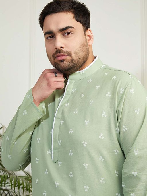 Shahanshah Grey Cotton Kurta