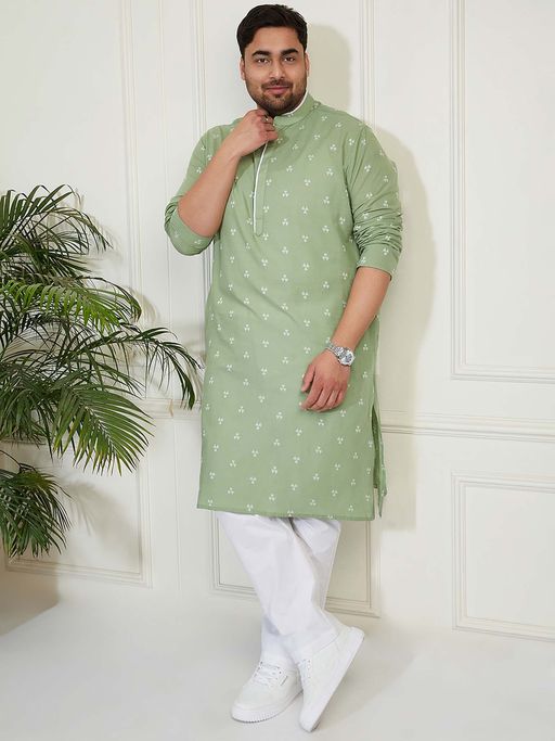 Shahanshah Grey Cotton Kurta