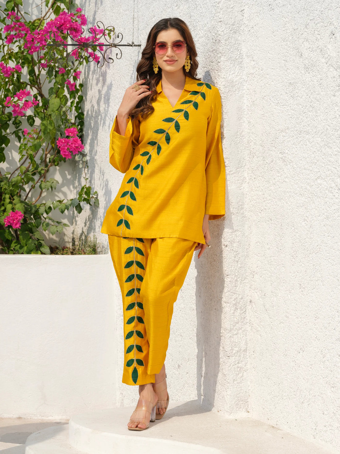 Emerald Lush Leaf Nysha Co-Ord Set