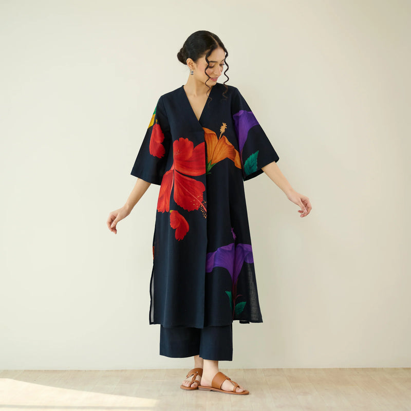 Nazm Floral Cotton Kurta Set
