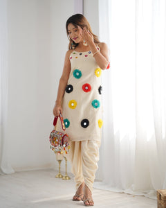 Vibrant Chanderi Women's Kurti Set