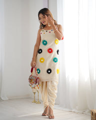 Vibrant Chanderi Women's Kurti Set