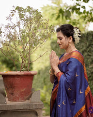 Chandrabindu motif saree