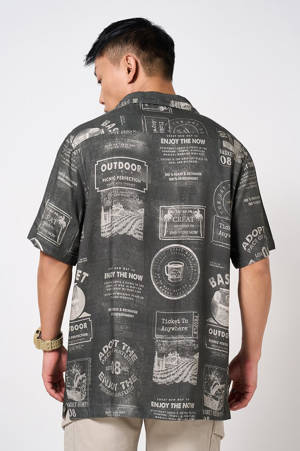 Half sleeve rayon shirt