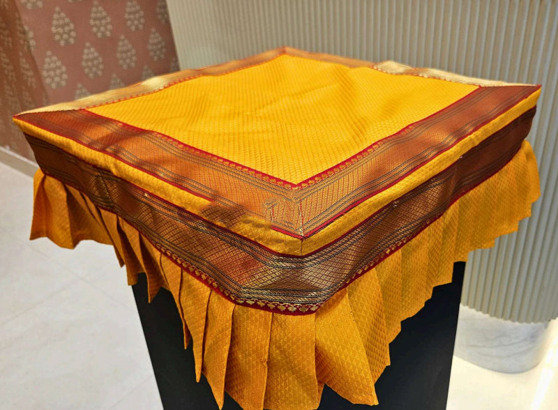 Chaurang with Frill 18x18 for Pooja Setup