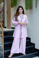 Cotton Embroidered Co-Ord Set