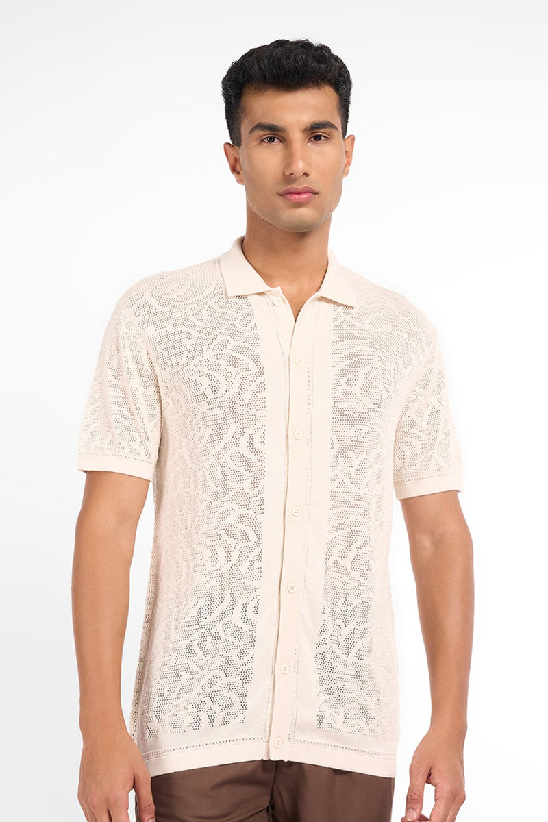 Relaxed fit cotton shirt