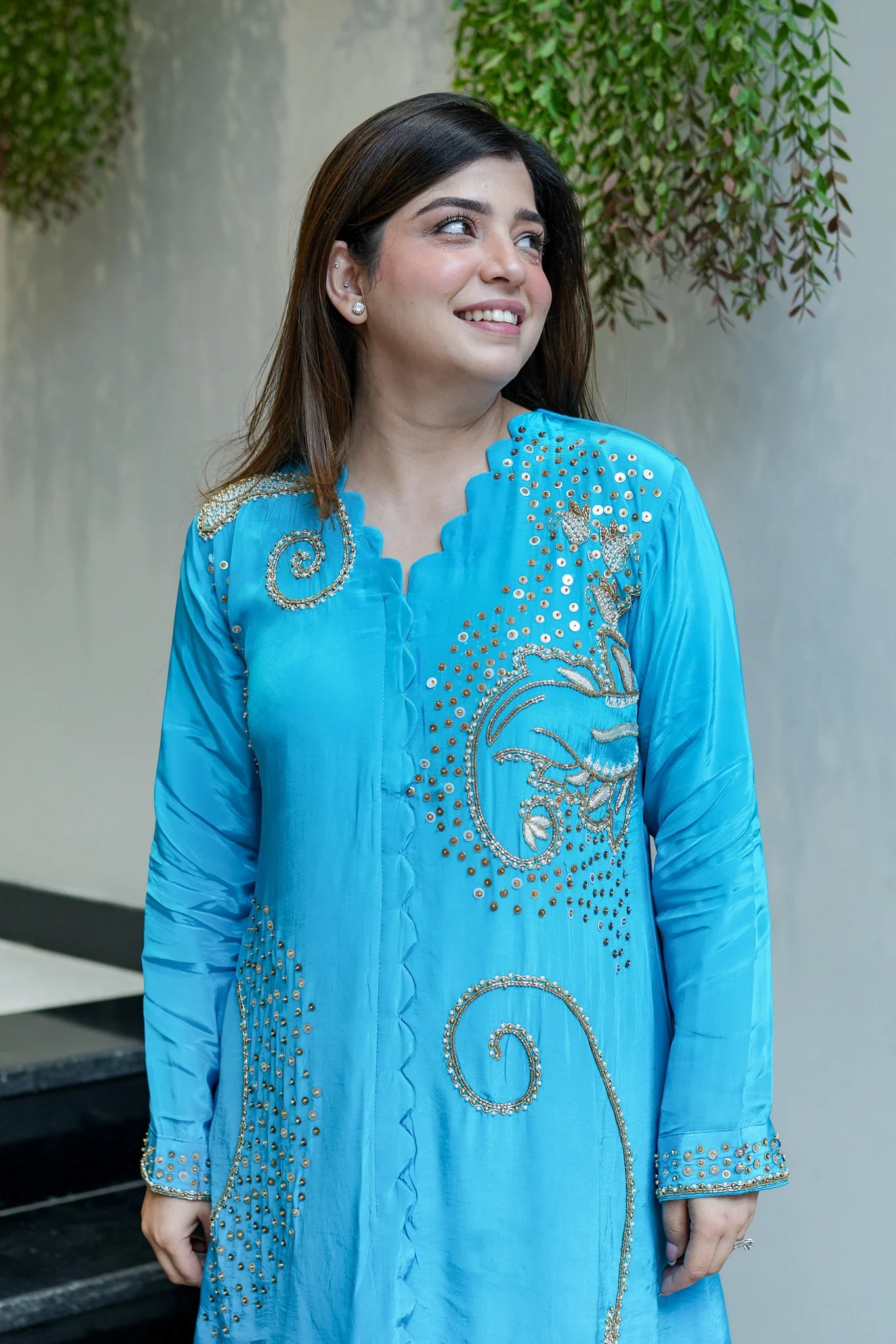 Crepe Khubani Embroidered Co-Ord Set