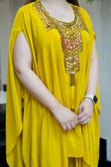 Crepe Prachi Embroidered Dhoti Set