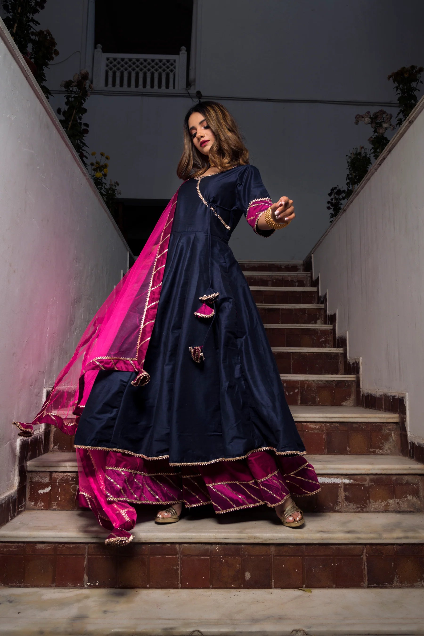 Cotton Silk Angrakha