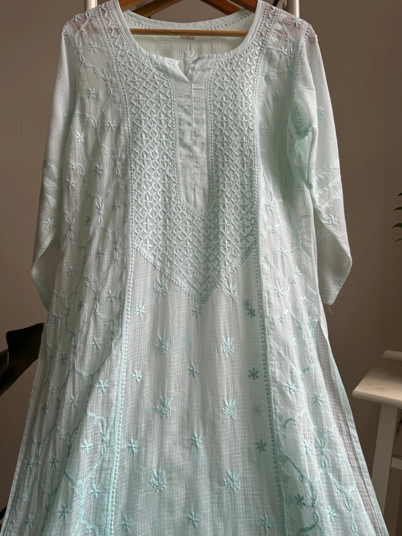 Light green Chikankari kurta
