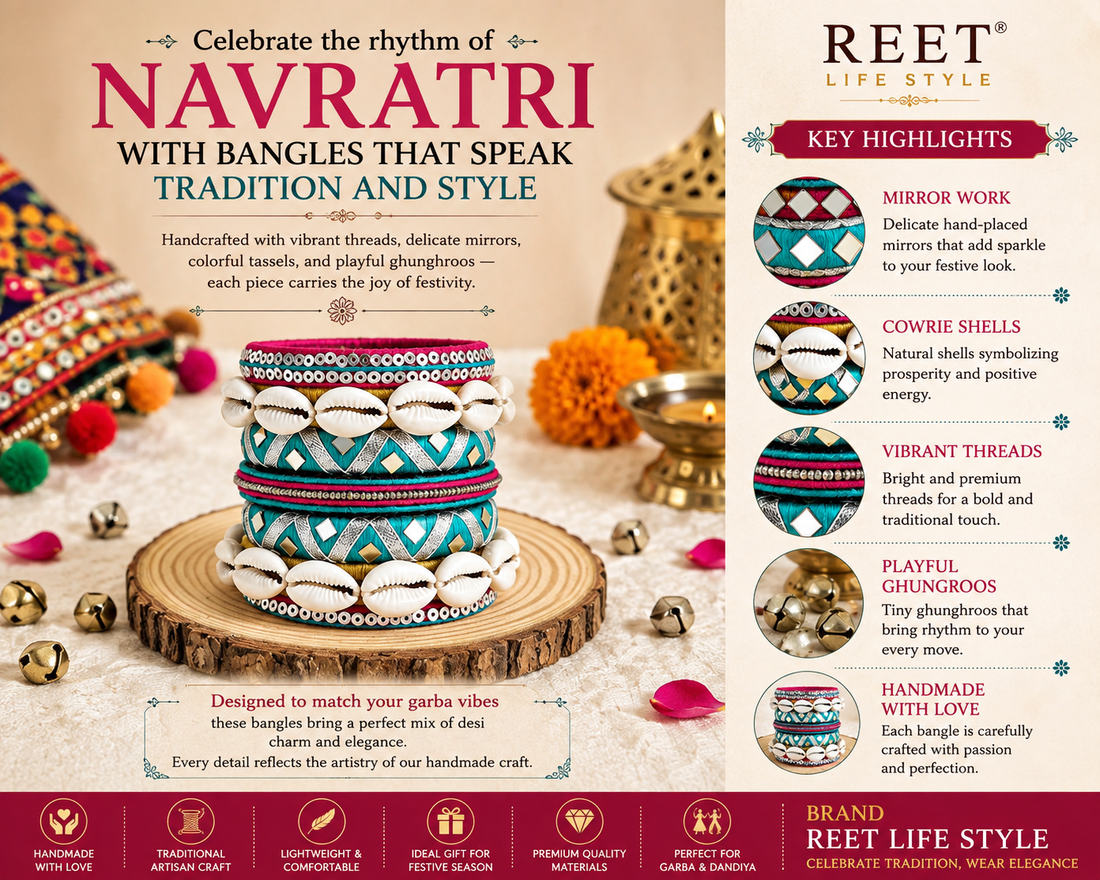 Gujarati Zanzhar Festive Bangle & Bracelet Set