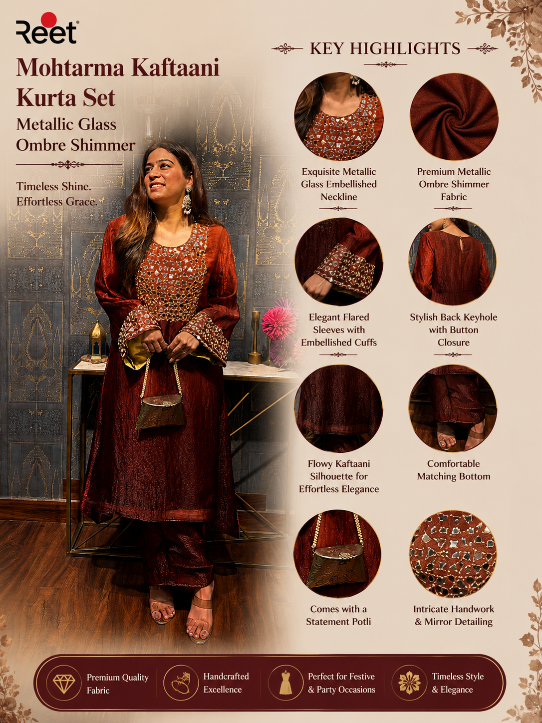 Mohtarma Kaftaani Kurta Set