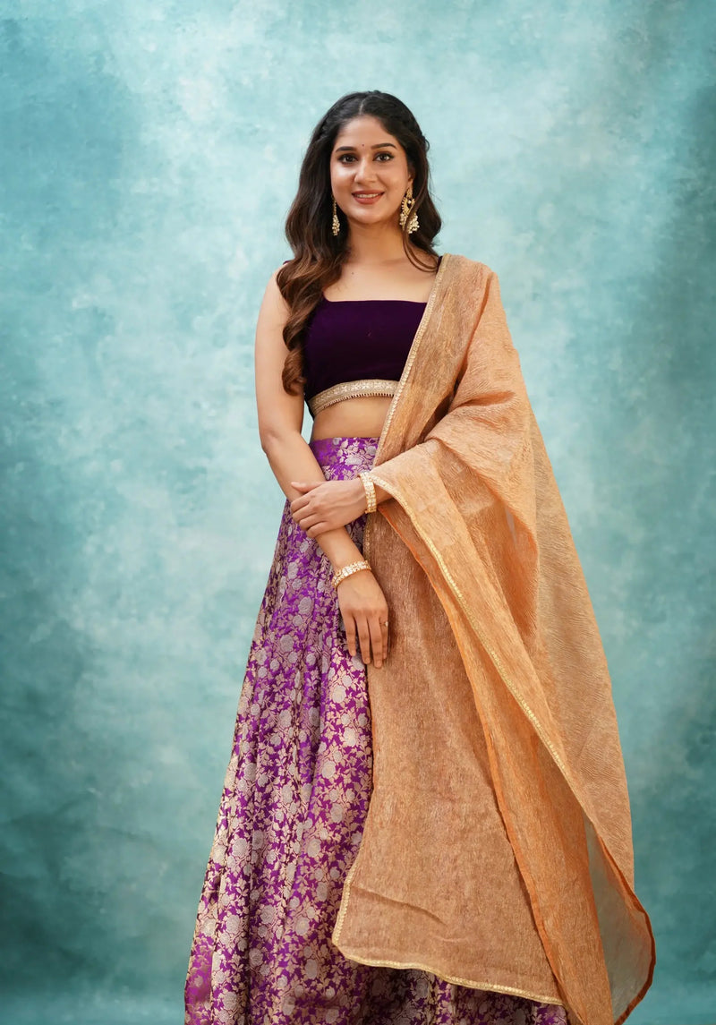 Banarasi silk lehenga