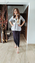 designer cotton dhoti set for women
