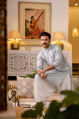 Grey ethnic kurta