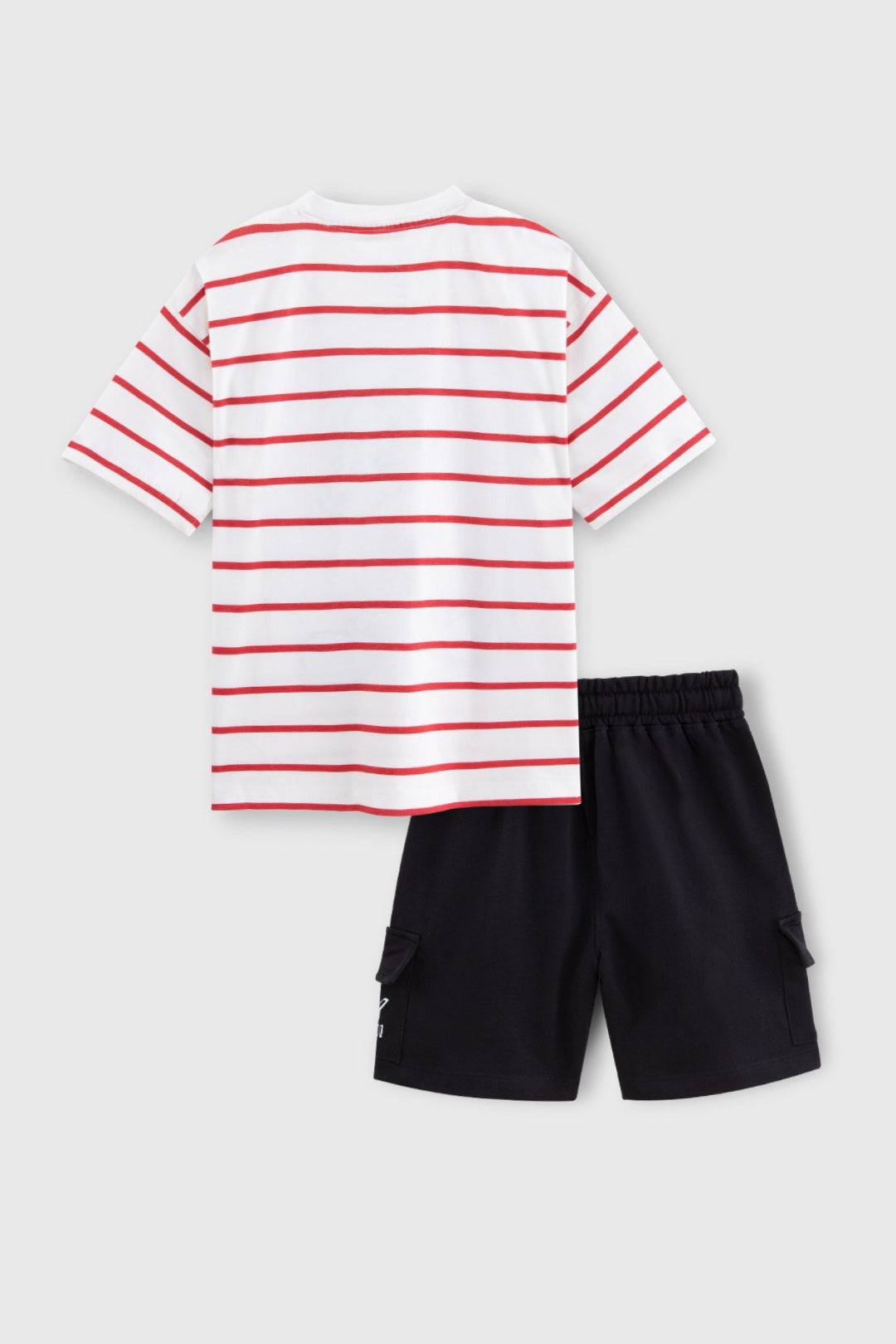 boys outfit with elastic waistband