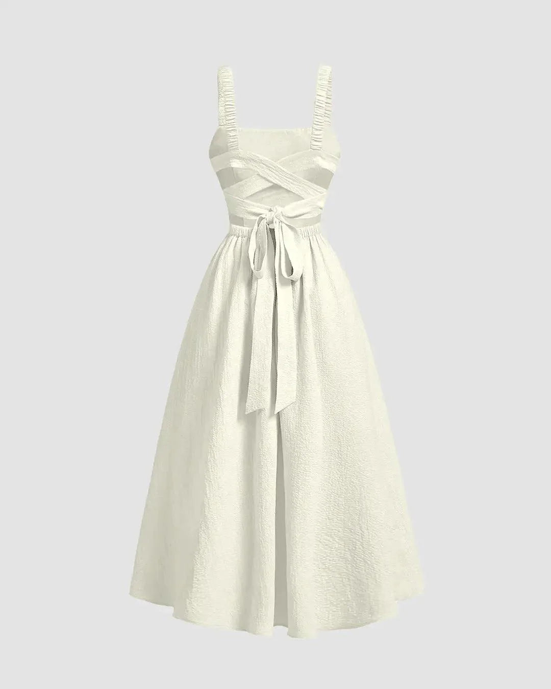 Off-White Backless Criss-Cross Dress