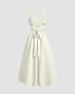 Off-White Backless Criss-Cross Dress