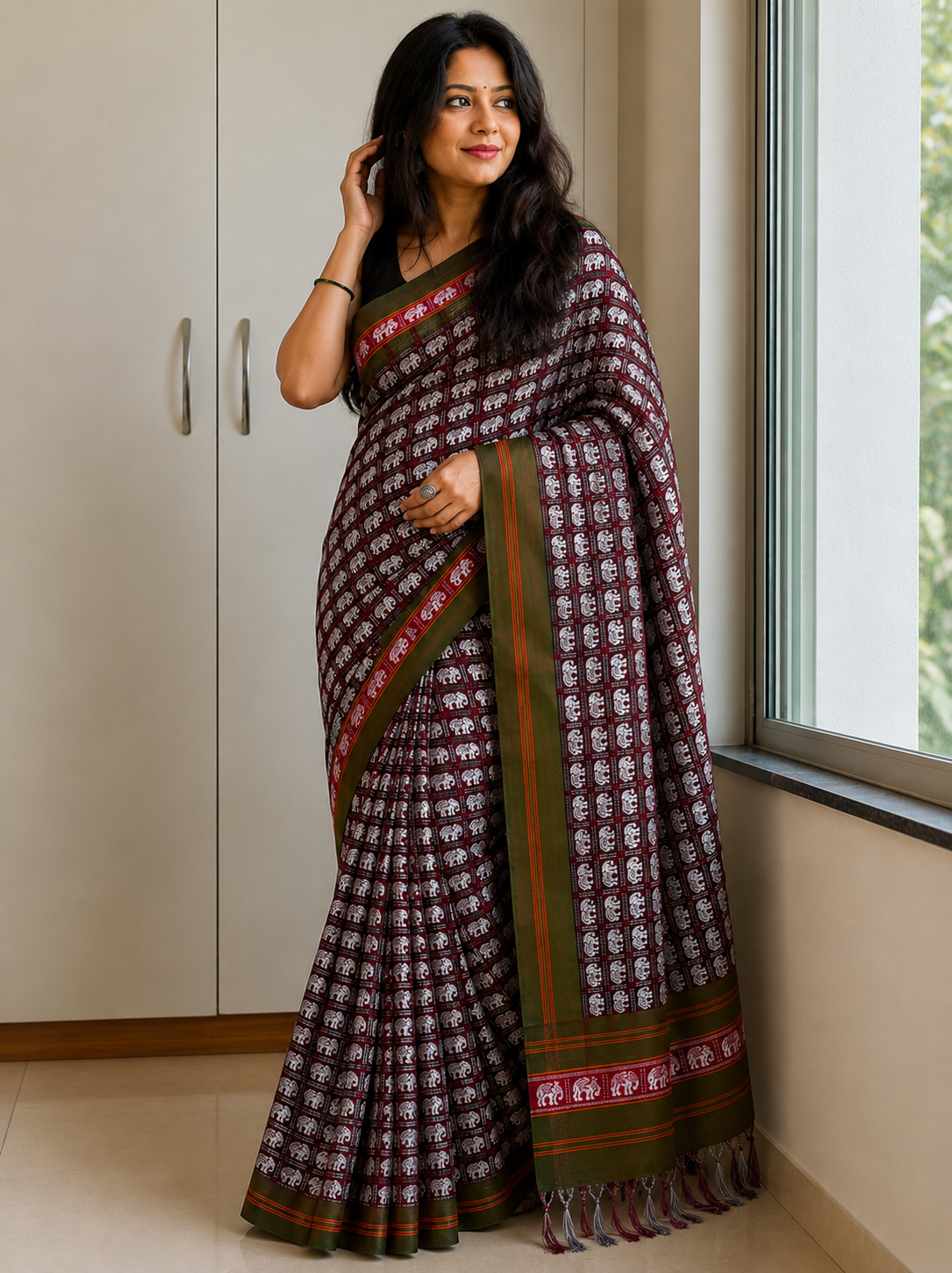 Gajavarn Khun Traditional Maharashtrian Ethnic Wear Saree