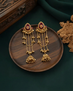 Haya Premium Kashmiri Brass Lookalike Earrings – By Reet Lifestyle