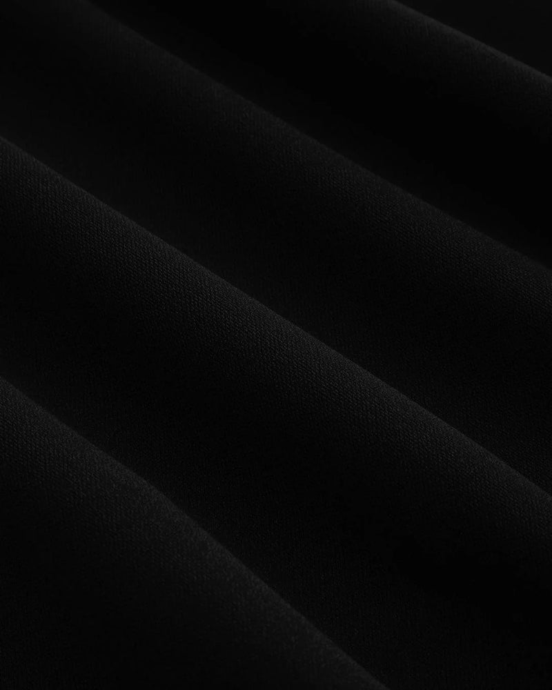 Casual black short dress