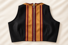 Ruhani Wine Halter Khun Blouse