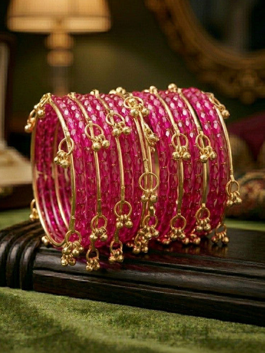 Rani Gulabo Ghungroo Bangle Set