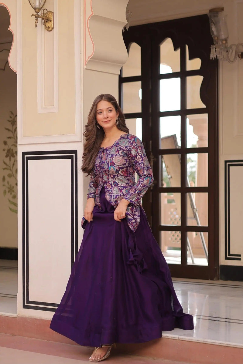 Pure Shimmer Embroidered Fancy Lehenga Choli