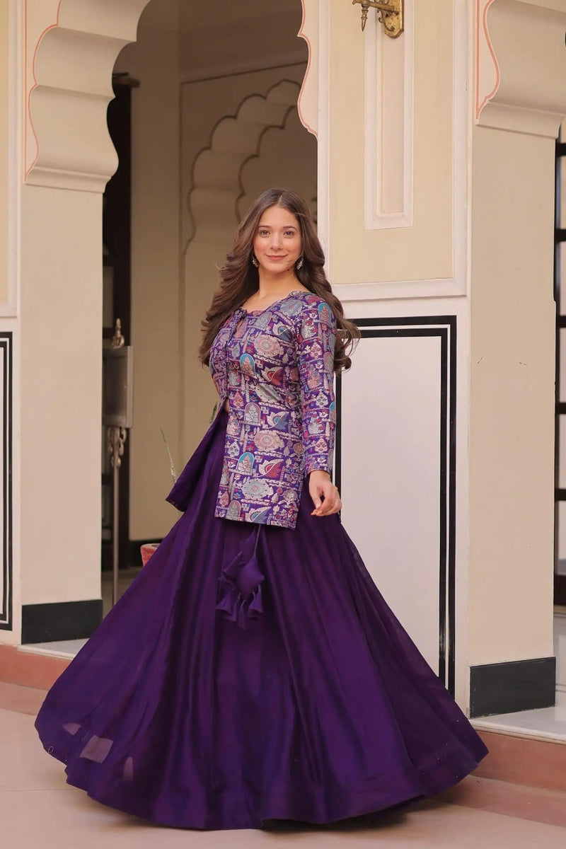 Pure Shimmer Embroidered Fancy Lehenga Choli